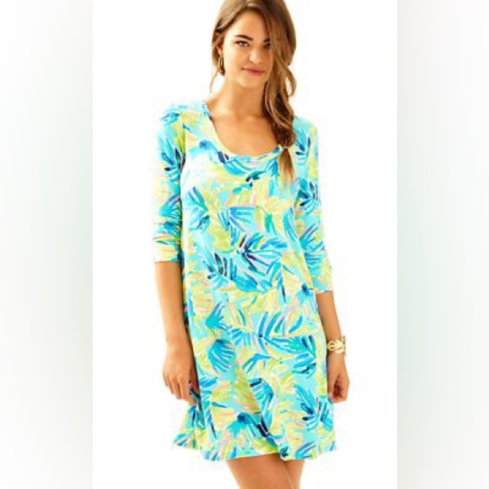Lilly Pulitzer Devon dress in serenity now pattern size XL